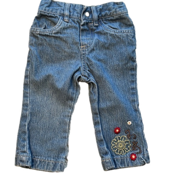 Disney Baby Girl’s blue jeans, size 12 months EUC - Picture 1 of 4